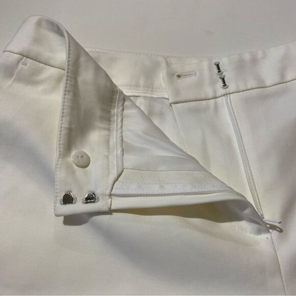 - Vintage Talbots White Straight Wide Leg Stetch Chino Pants Women's Size 14 - Picture 6 of 16